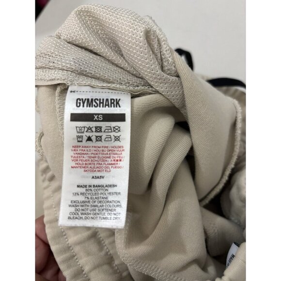 gymshark rest day Cream Tappered Knit Joggers Men XS - Picture 8 of 14